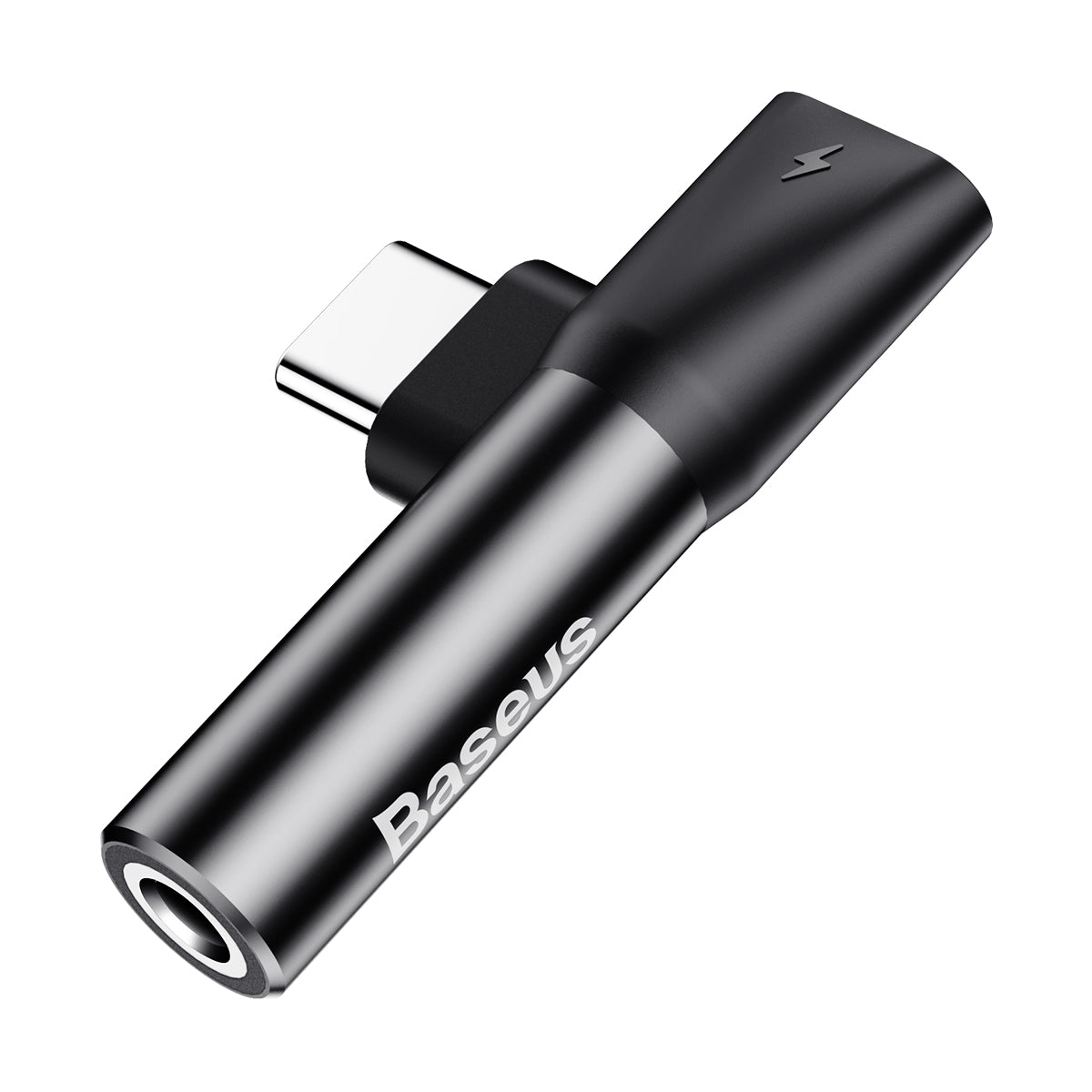 Аудиопереходник Baseus L41 USB-C → USB-C и 3,5 мм, чёрный, CATL41-01