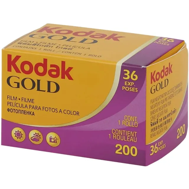 Kodak Gold 200 Alaris Old Yellow + Purple