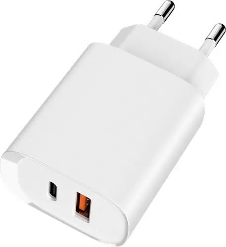 Сетевое зарядное устройство Tfn USB+Type C QC+PD 20W White Сетевое зарядное устройство Tfn USB+Type C QC+PD 20W White