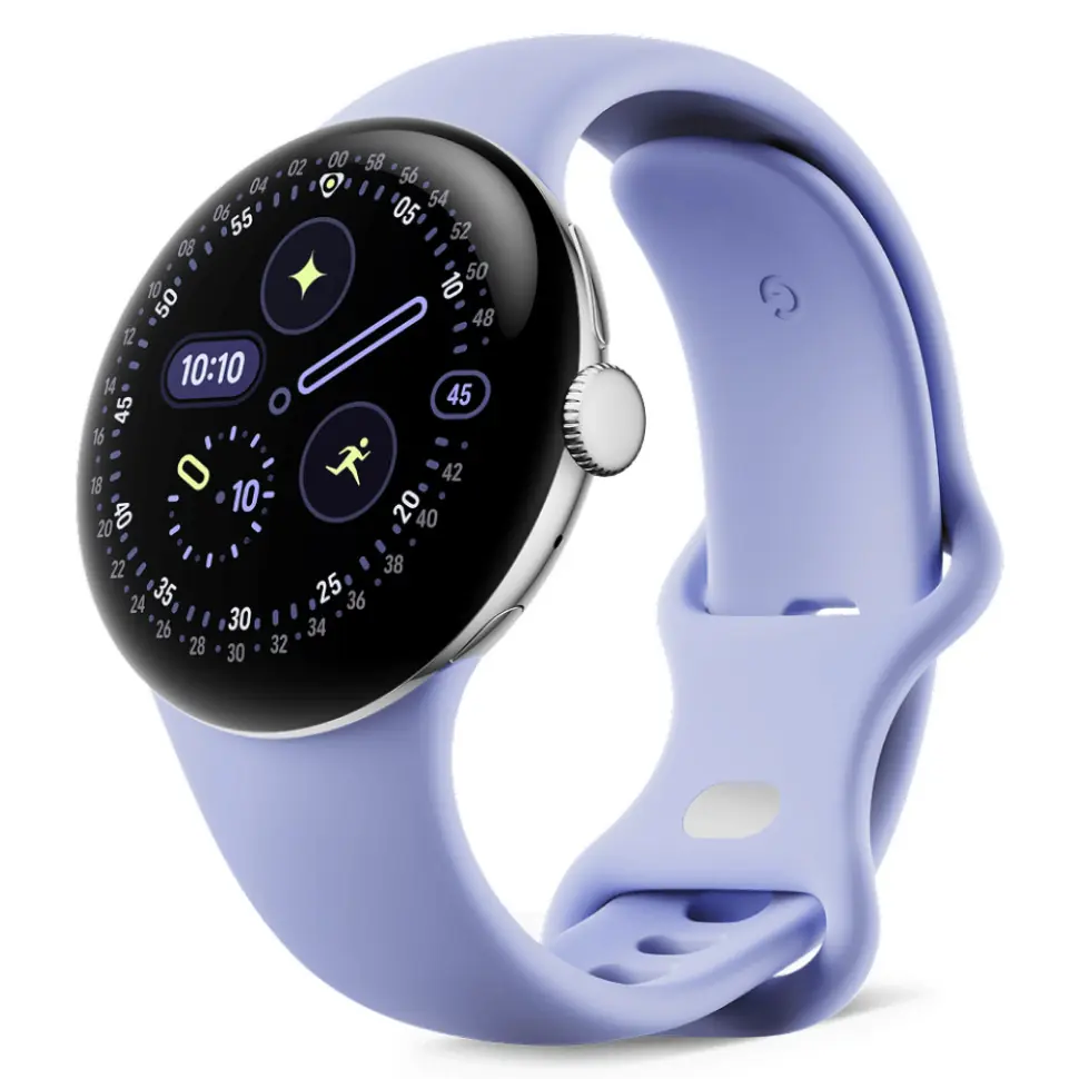Google Pixel Watch 4 41mm Polished Silver / Iris Active Band (серебристые / фиолетовый ремешок) Google Pixel Watch 4 41mm Polished Silver / Iris Active Band (серебристые / фиолетовый ремешок)