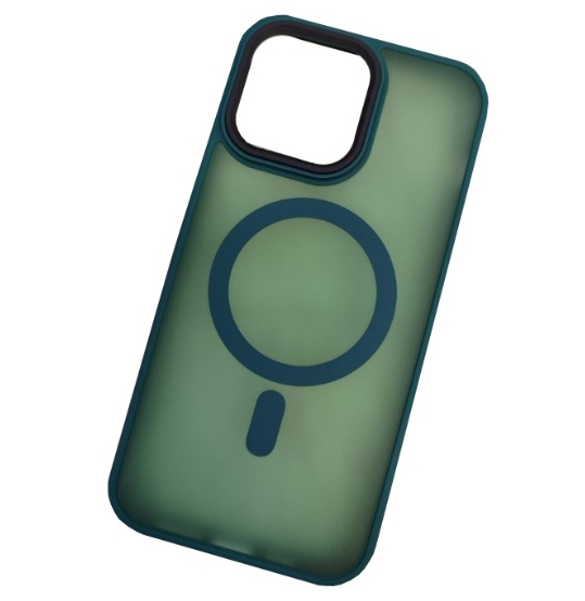Чехол матовый IPhone 14 pro + magsafe: Green Чехол матовый IPhone 14 pro + magsafe: Green