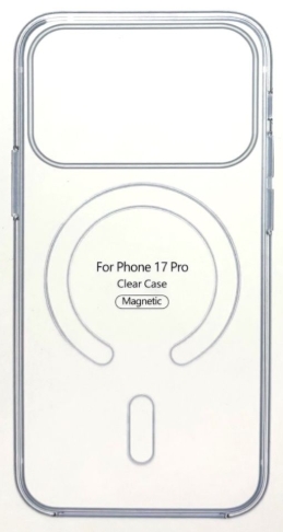 Чехол силиконовый прозрачный iPhone 17 Pro + Мagsafe Чехол силиконовый прозрачный iPhone 17 Pro + Мagsafe