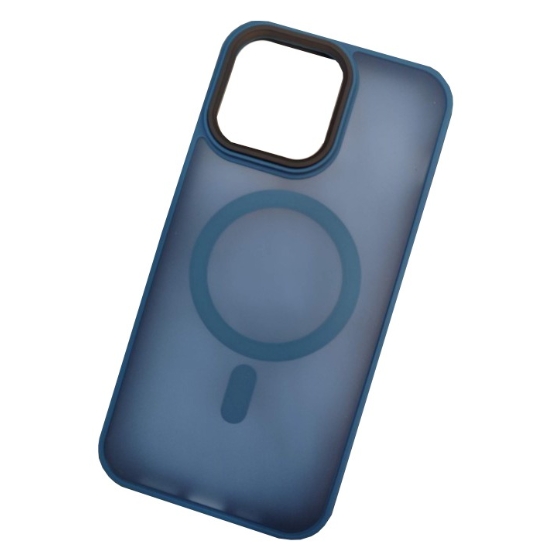 Чехол матовый IPhone 14 pro + magsafe: Blue Чехол матовый IPhone 14 pro + magsafe: Blue