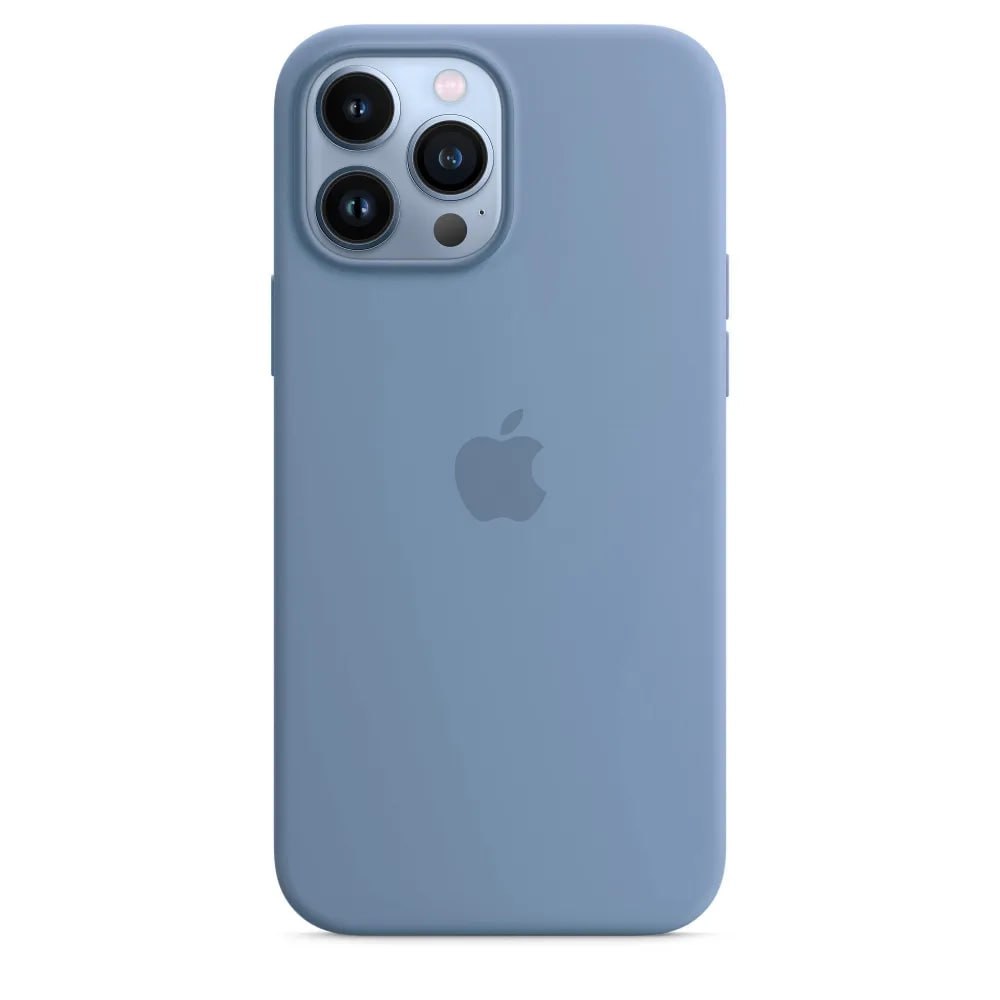 Чехол силиконовый IPhone 13 pro max + magsafe: Blue Fog Чехол силиконовый IPhone 13 pro max + magsafe: Blue Fog