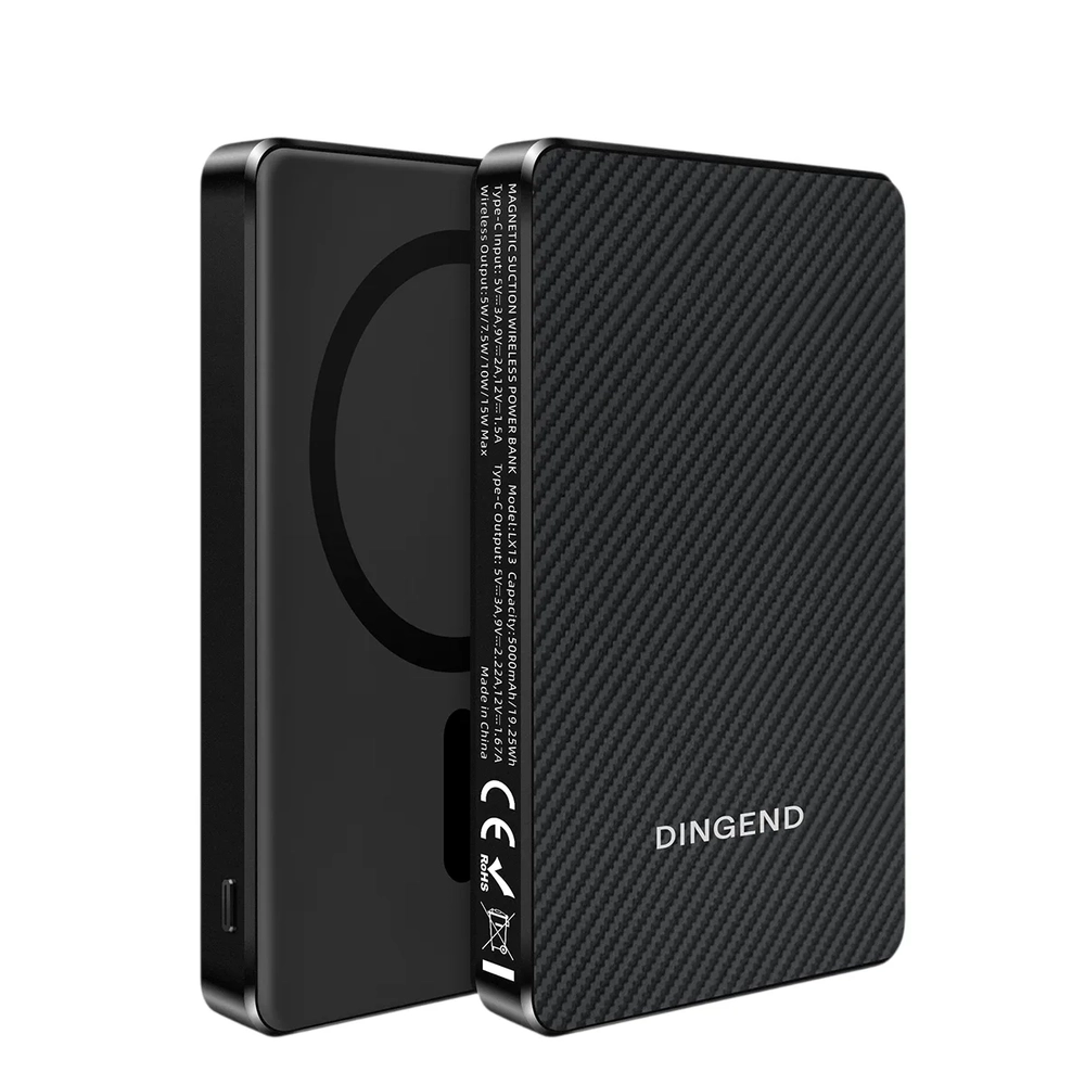 Внешний аккумулятор DINGEND Power Bank 5000mAh Черный Внешний аккумулятор DINGEND Power Bank 5000mAh Черный