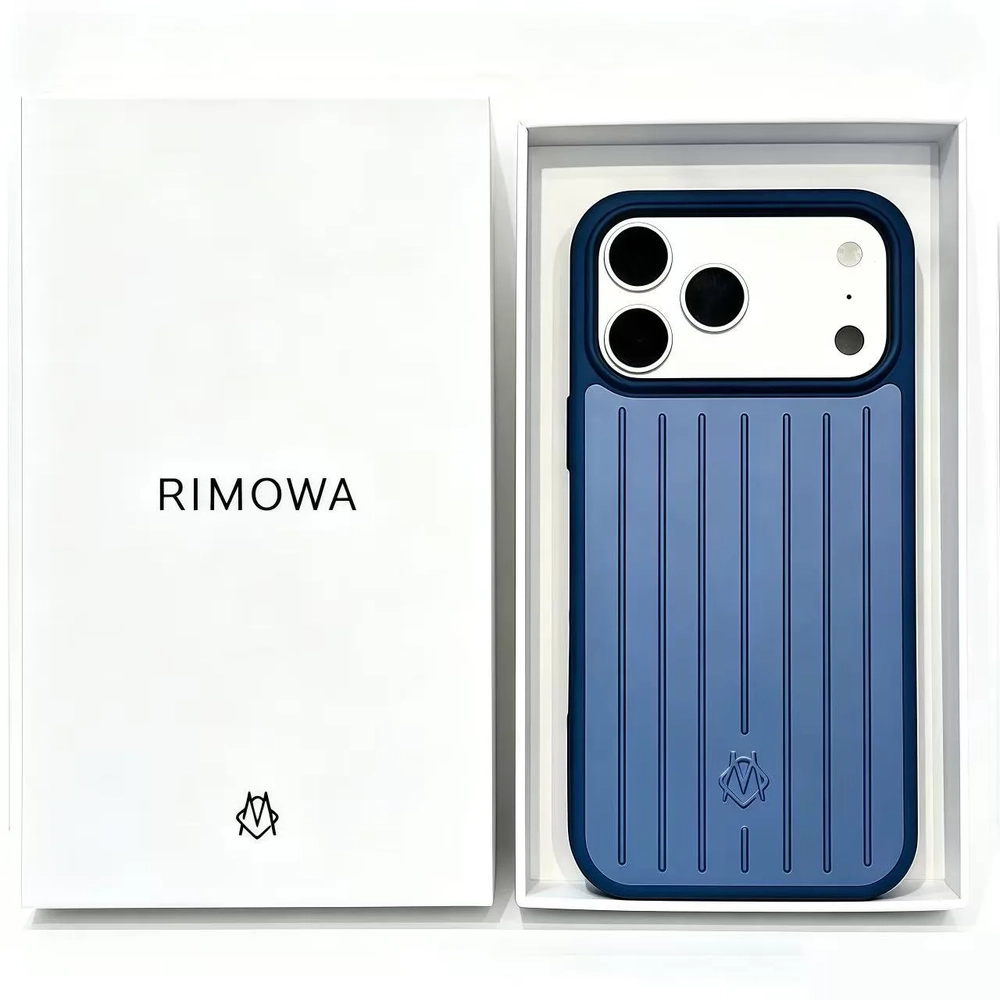Чехол Rimowa для iPhone 17 Pro Max Синий Чехол Rimowa для iPhone 17 Pro Max Синий