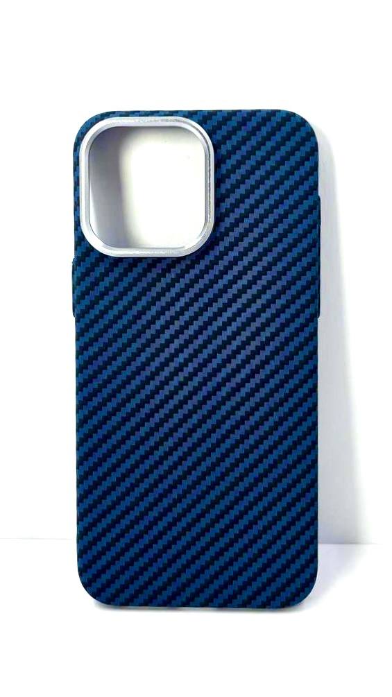 Чехол iPhone 16 Plus Mosbros Magsafe Карбон синий Чехол iPhone 16 Plus Mosbros Magsafe Карбон синий