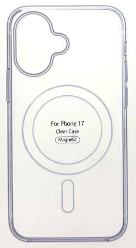 Чехол силиконовый прозрачный iPhone 17 + Мagsafe Чехол силиконовый прозрачный iPhone 17 + Мagsafe