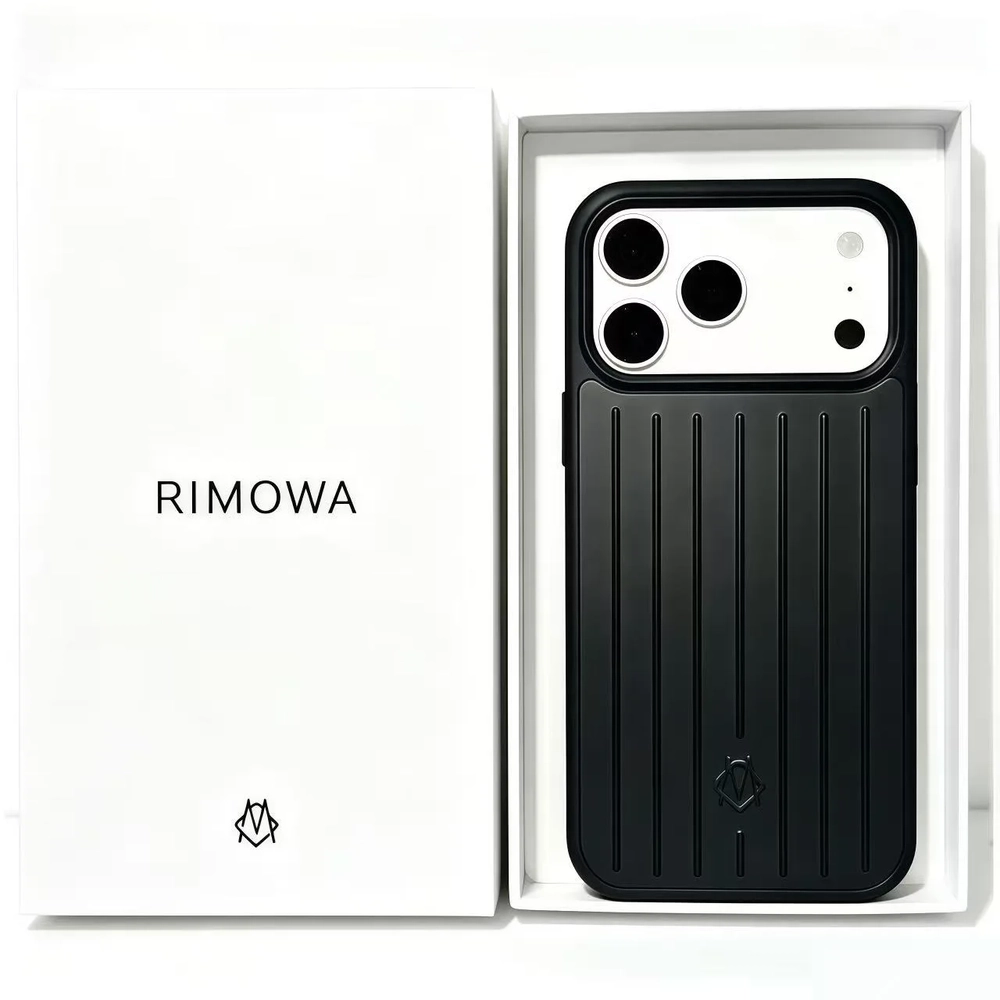 Чехол Rimowa для iPhone 17 Pro Max Черный Чехол Rimowa для iPhone 17 Pro Max Черный