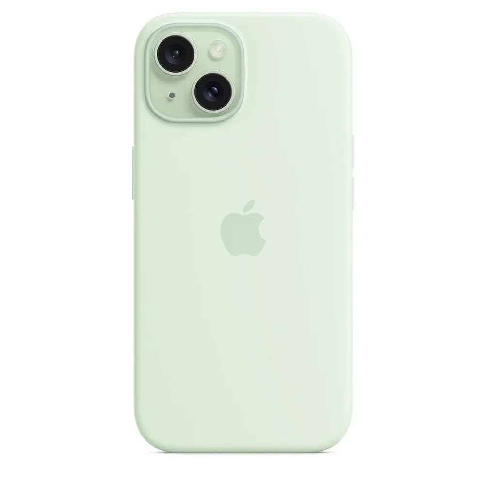 Чехол силиконовый IPhone 15 pro max + magsafe: Soft Mint Чехол силиконовый IPhone 15 pro max + magsafe: Soft Mint