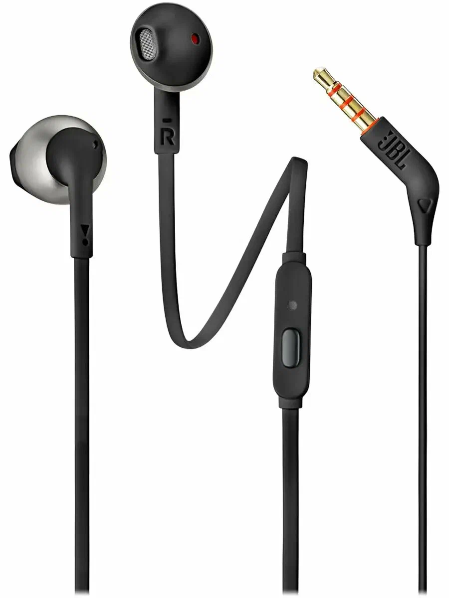 Наушники проводные JBL Tune 205, mini jack 3.5 mm Black Наушники проводные JBL Tune 205, mini jack 3.5 mm Black