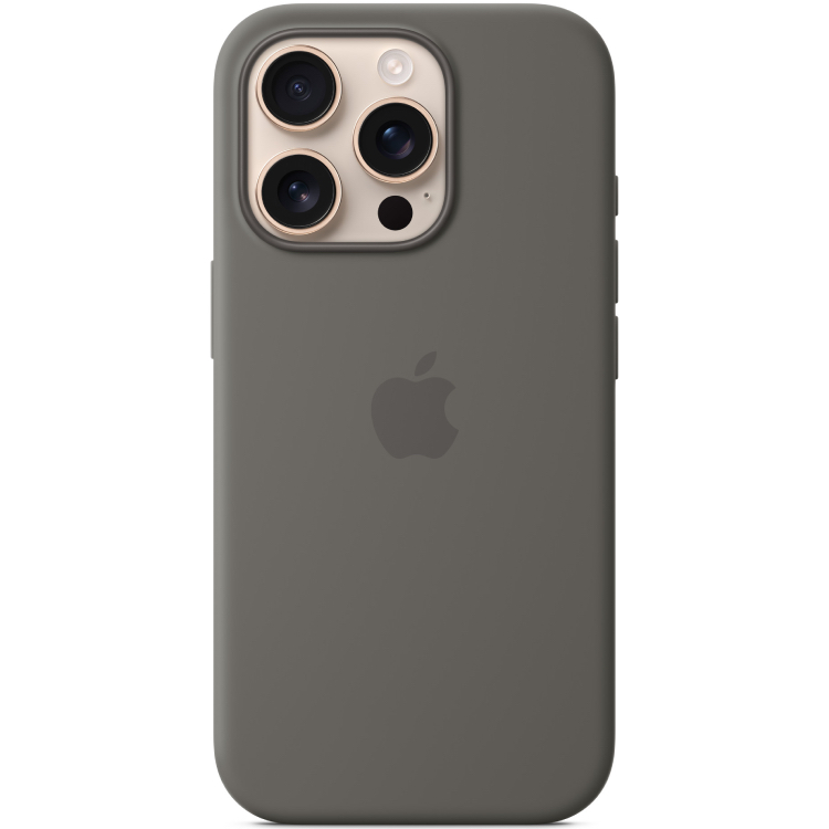 Чехол iPhone 16 Pro Max Silicone Case with MagSafe -StoneGray Чехол iPhone 16 Pro Max Silicone Case with MagSafe -StoneGray