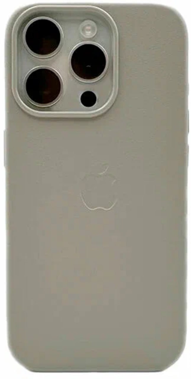 Чехол кожанный IPhone 16 pro + magsafe Gray Чехол кожанный IPhone 16 pro + magsafe Gray