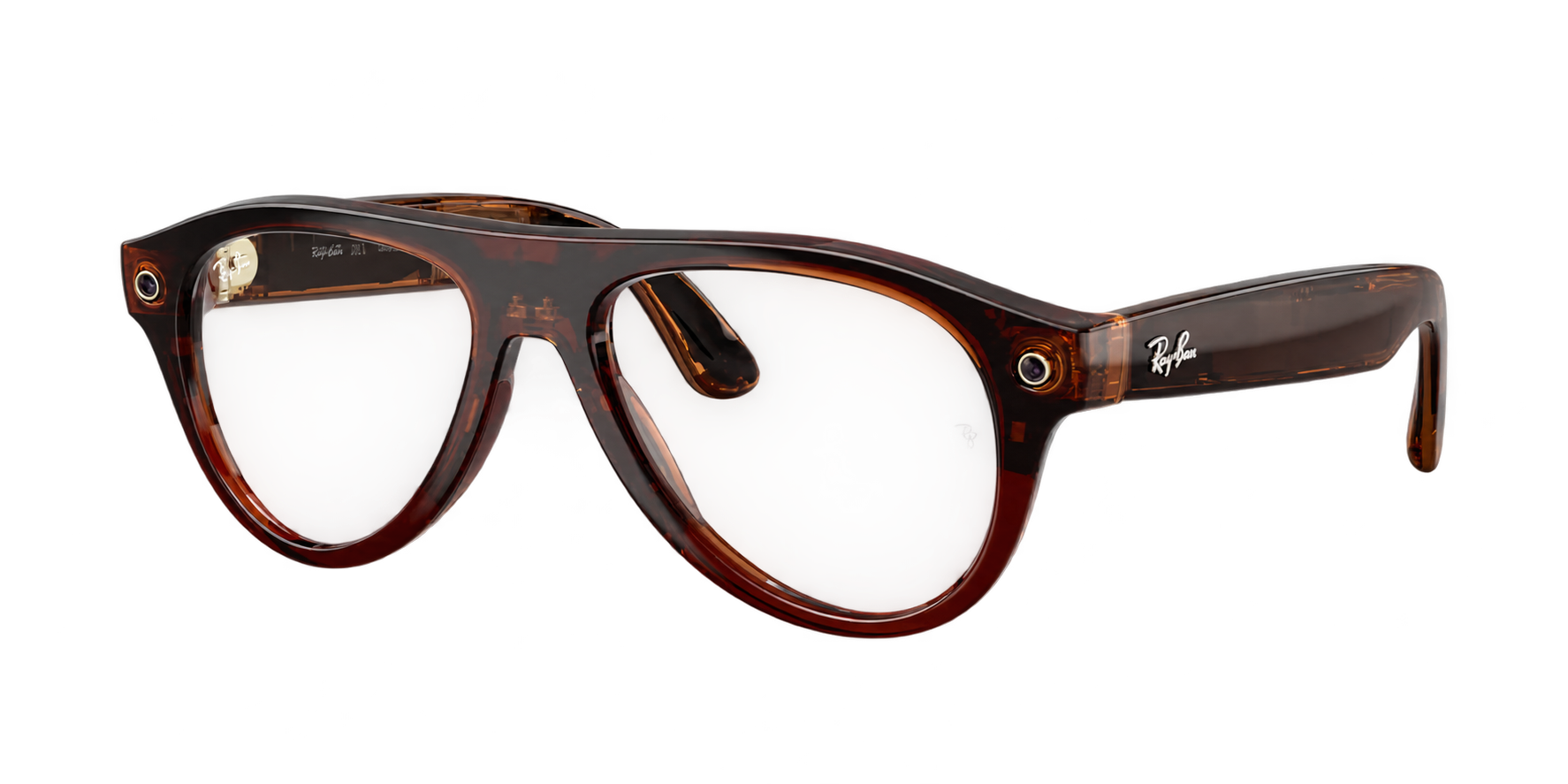 Умные очки Ray-Ban Meta Aviator Gen 3 RW4016 Transitions Jade Polished Transparent Umber (прозрачные коричневые)