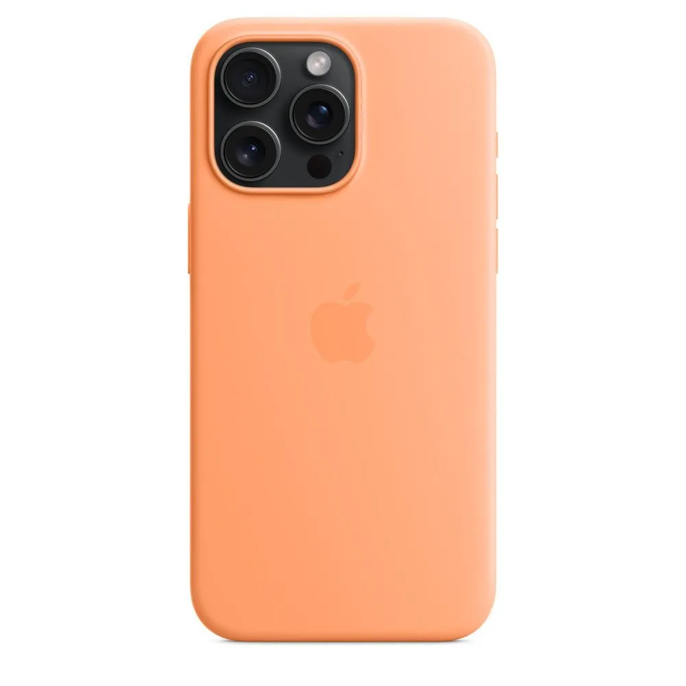 Чехол силиконовый МagSafe для iPhone 15 Pro/Pro Max Orange Sorbet ReF Чехол силиконовый МagSafe для iPhone 15 Pro/Pro Max Orange Sorbet ReF