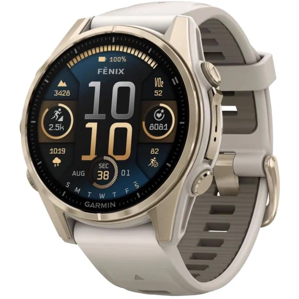 Garmin Fenix 8 43mm AMOLED Sapphire Soft Gold (010-02903-18)