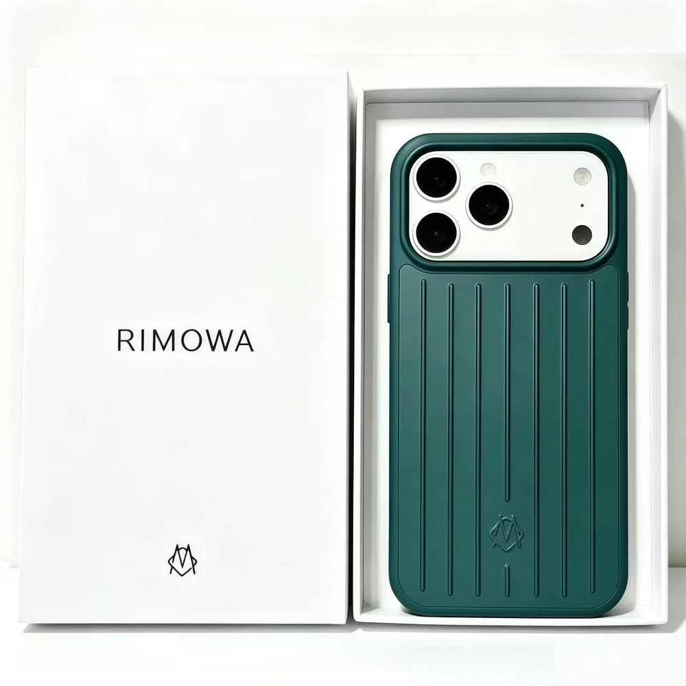 Чехол Rimowa для iPhone 17 Pro Max Зеленый Чехол Rimowa для iPhone 17 Pro Max Зеленый