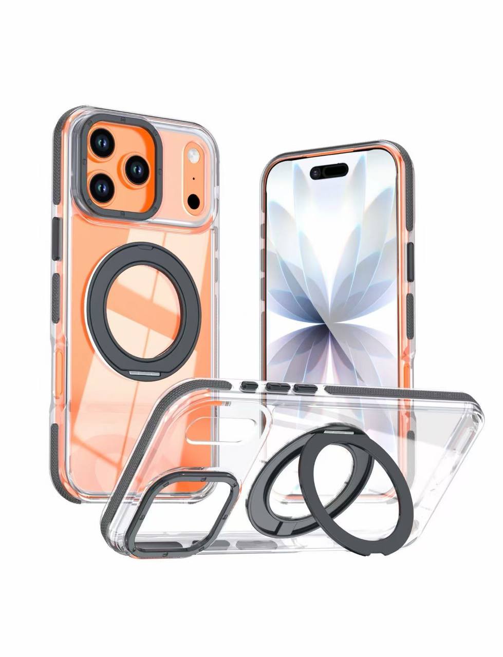 Чехол Creative Case с подставкой для iPhone 17 Pro Черный Чехол Creative Case с подставкой для iPhone 17 Pro Черный
