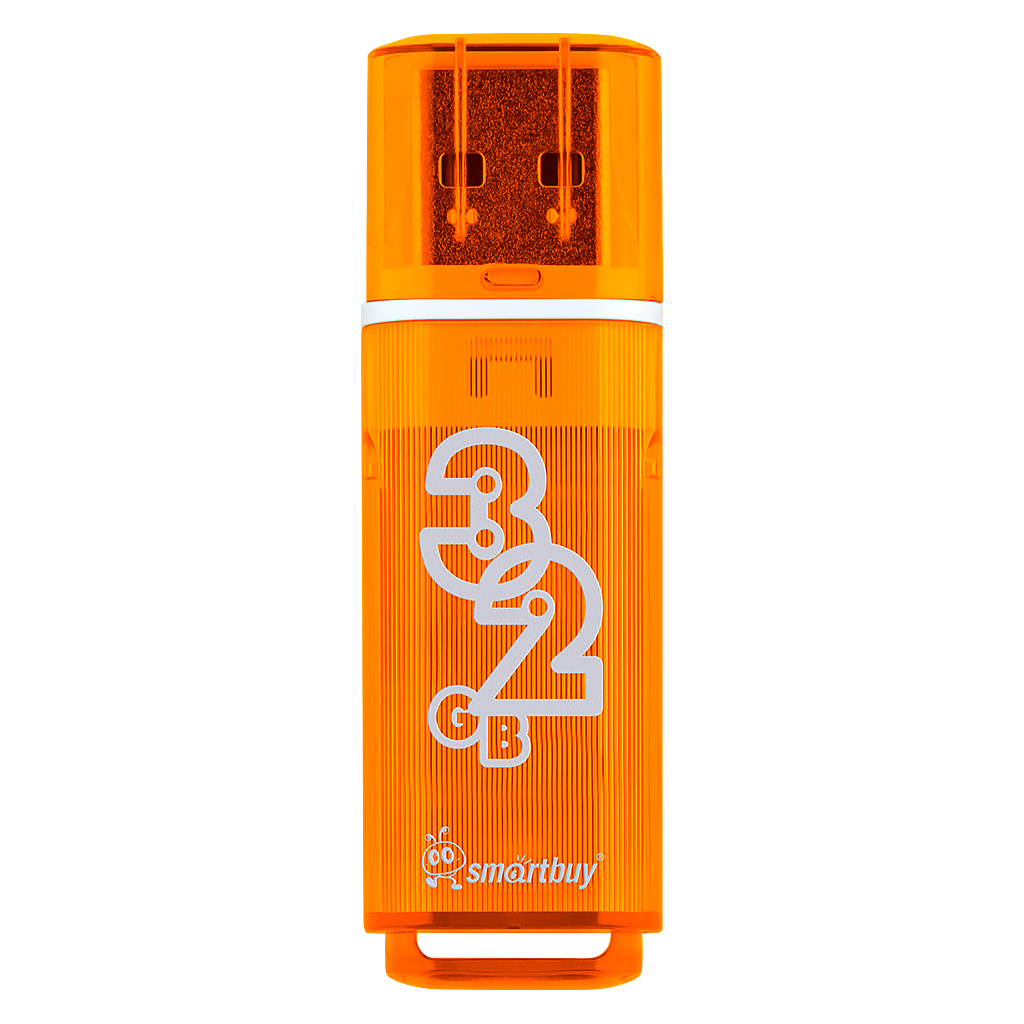 Флеш-накопитель Smartbuy Glossy 32 ГБ USB 2.0 Orange