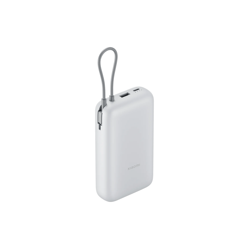 Внешний аккумулятор Xiaomi Power Bank 20000 мА·ч 22,5 Вт со встроенным кабелем USB-C, светло-серый (BHR9738GL) — Светло-серый