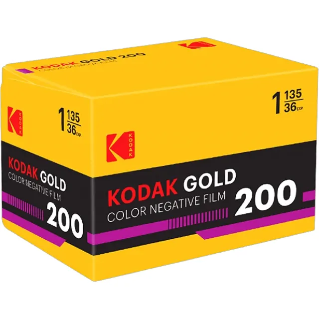 Kodak Gold 200 Eastman New Yellow + Black