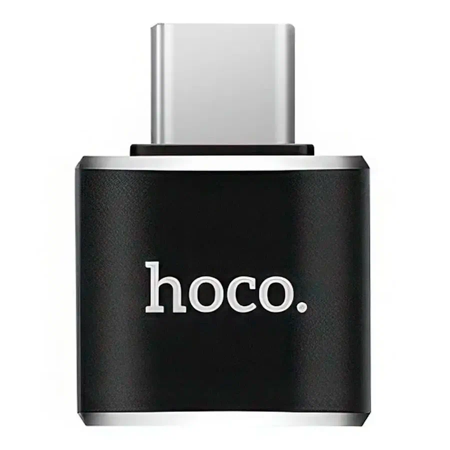 Адаптер OTG Hoco UA5 Type-c to USB converter, 3.0A max, черный