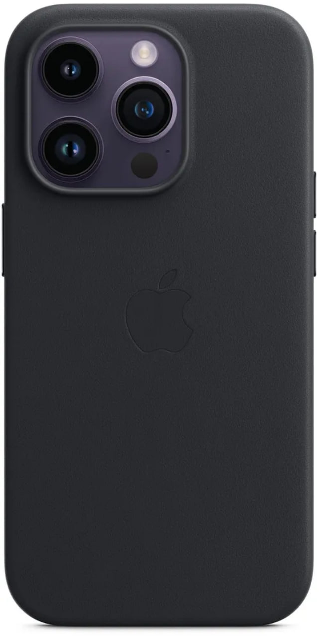 Чехол кожанный IPhone 16 pro + magsafe Black Чехол кожанный IPhone 16 pro + magsafe Black
