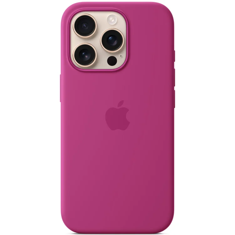 Чехол iPhone 16 Pro Max Silicone Case with MagSafe - Fuchsia (MYYN3) Чехол iPhone 16 Pro Max Silicone Case with MagSafe - Fuchsia (MYYN3)