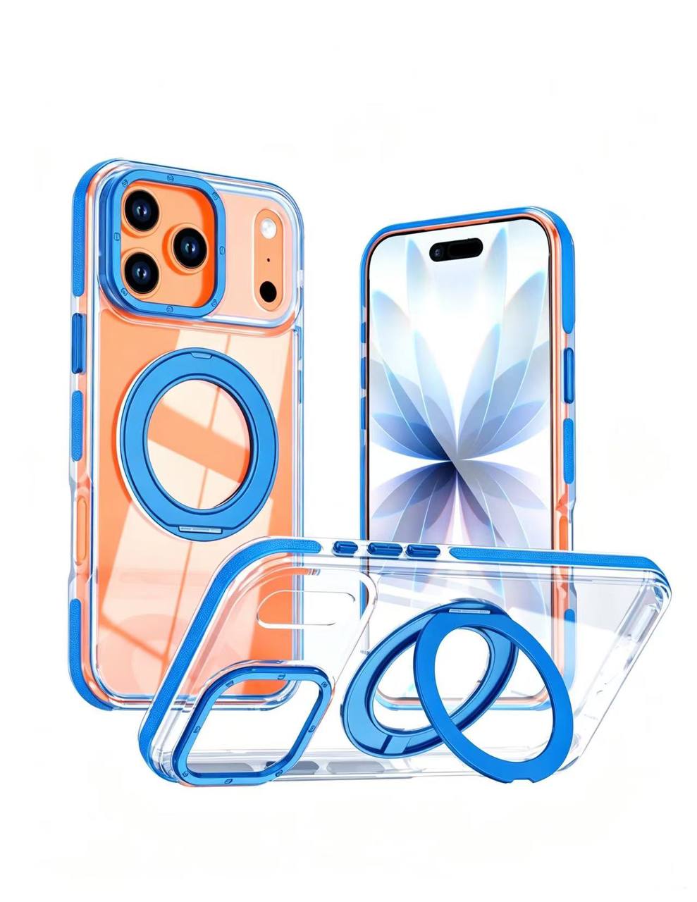 Чехол Creative Case с подставкой для iPhone 17 Pro Синий