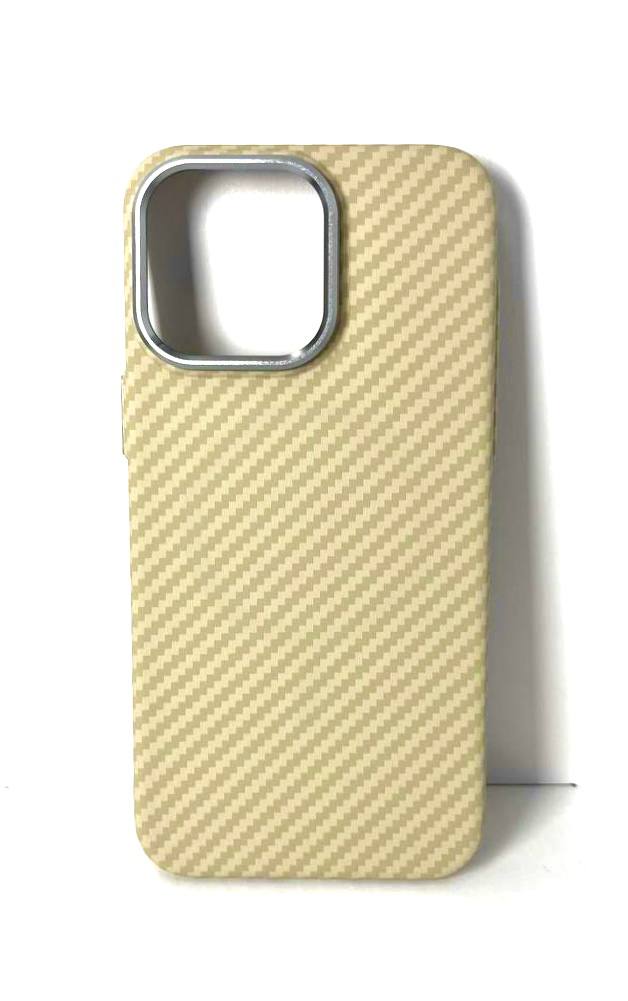Чехол iPhone 15 Mosbros Magsafe Карбон бежевый Чехол iPhone 15 Mosbros Magsafe Карбон бежевый