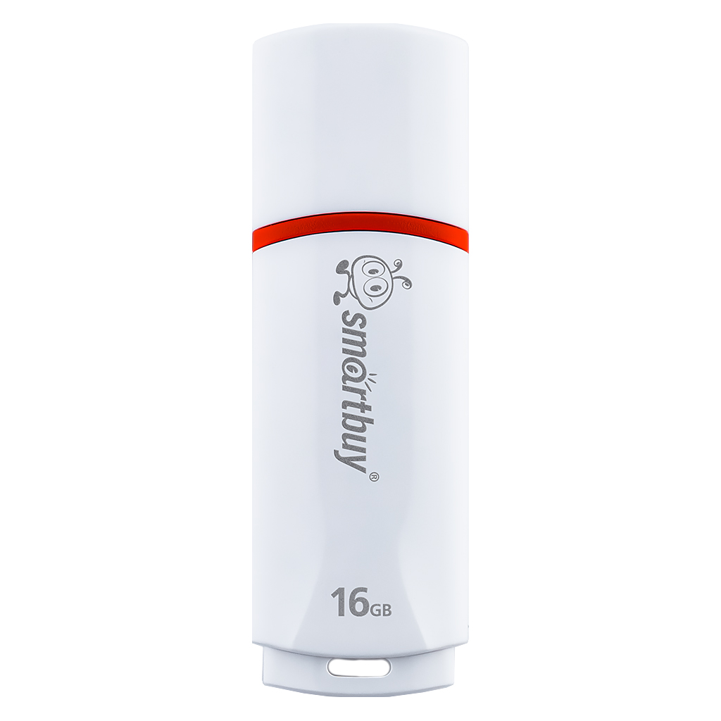 Флеш-накопитель Smartbuy Crown 16 ГБ USB 2.0 White