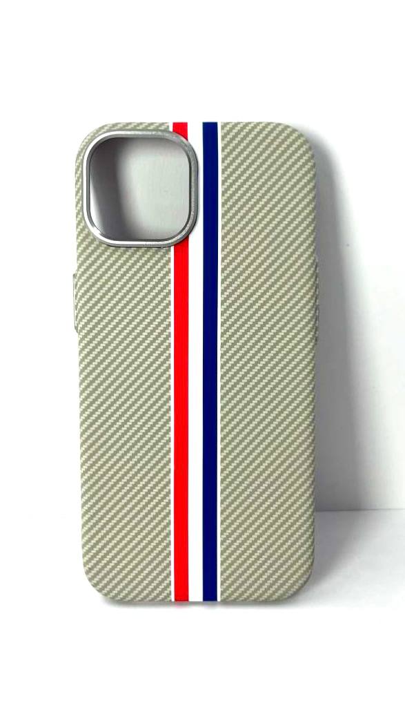 Чехол iPhone 16 Plus Mosbros Magsafe Полосы бежевый Чехол iPhone 16 Plus Mosbros Magsafe Полосы бежевый