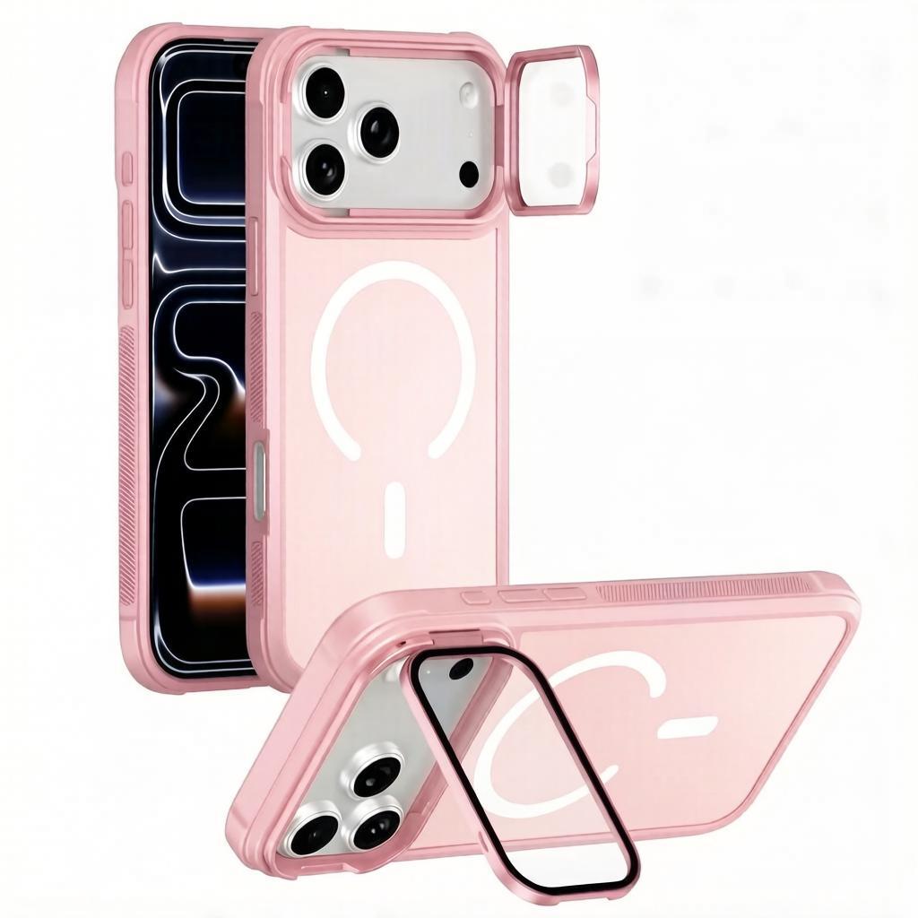 Чехол New Case с подставкой для iPhone 17 Pro Розовый Чехол New Case с подставкой для iPhone 17 Pro Розовый