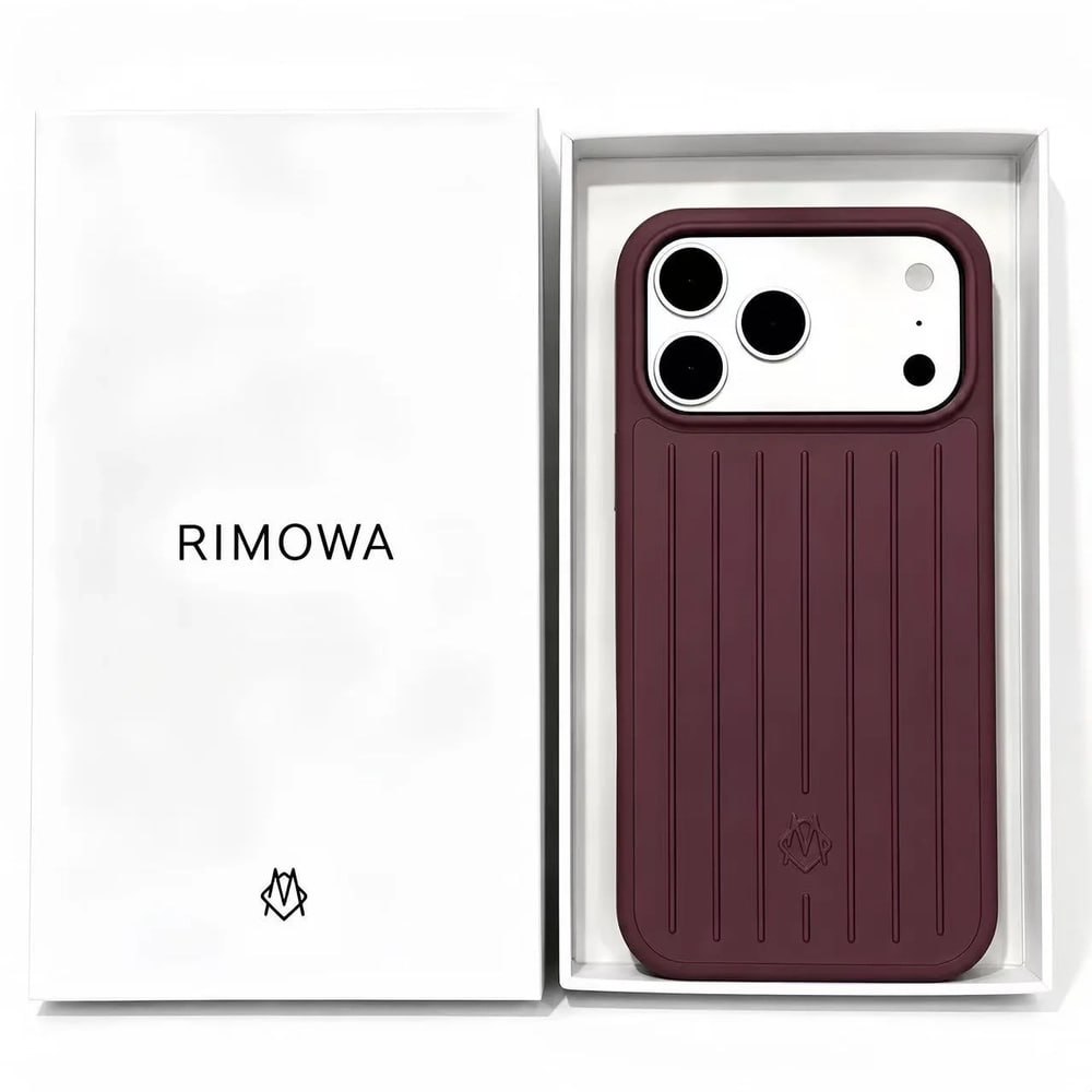 Чехол Rimowa для iPhone 17 Pro Max Бордовый Чехол Rimowa для iPhone 17 Pro Max Бордовый