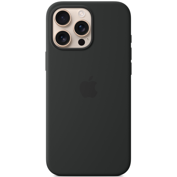 Чехол iPhone 16 Pro Max Silicone Case with MagSafe - Black Чехол iPhone 16 Pro Max Silicone Case with MagSafe - Black